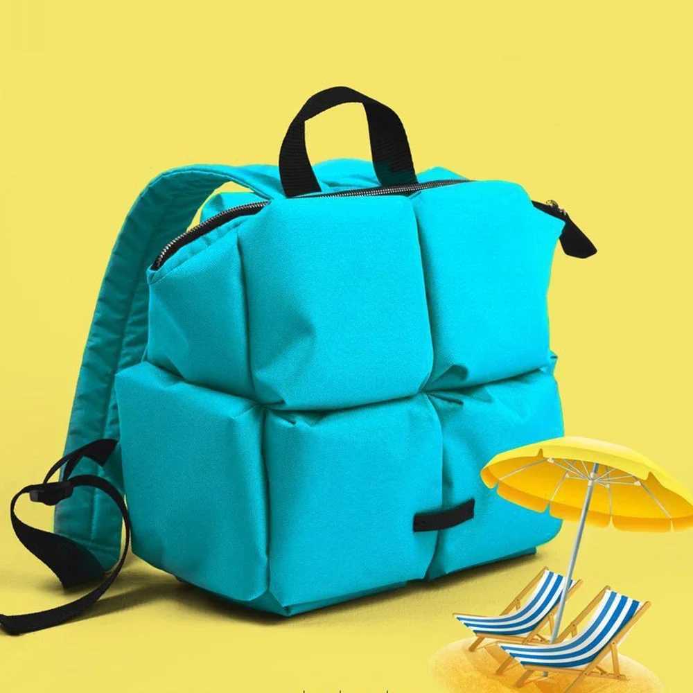 New Arrival Fashion designer womens backpack winter quilted shoulder bag womens space cushion handbag large travel bag unisex fashion T250315