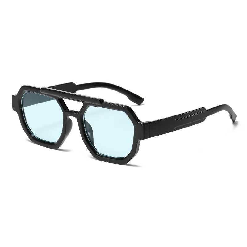 2025 New Double Bridge Sunglasses Square Sunglasses Womens Sunglasses Trend 3011 W250315