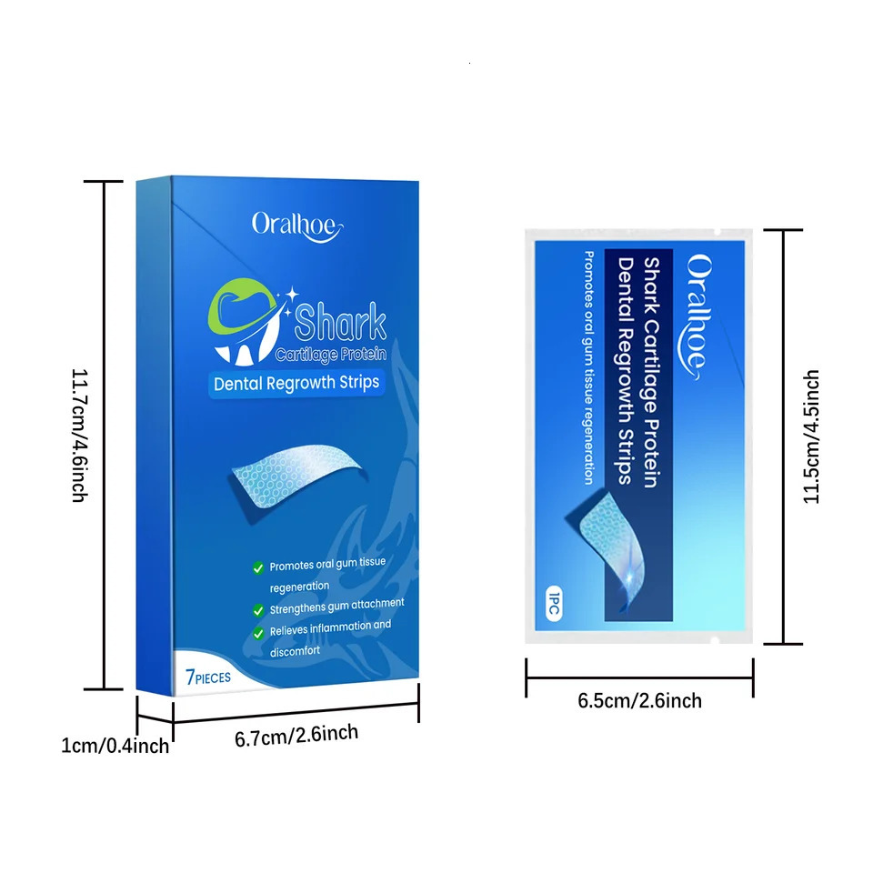 Oralhoe Mint Teeth Cleaning Strips Promote Oral Gum Health Freshing Breath Soothing Relief Discomfort Tooth Sticker 250314