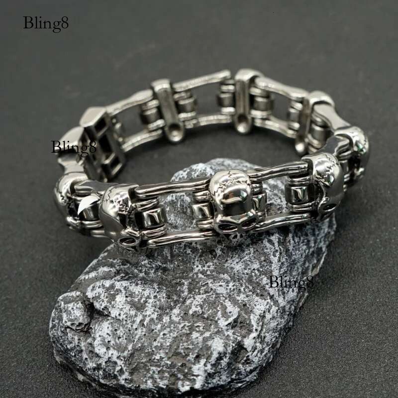 Original Handmade Punk Style Bracelet, Heavy Metal Futuristic Design