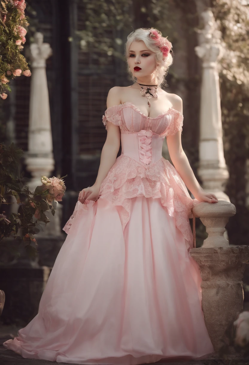 Vintage Victorian Corset Pink Prom Dresses Off Shoulder Sweetheart Tiered A-Line Long Masquerade Dress Quinceanera Gown Custom Made Special Occasion W