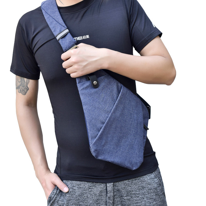 backpack men's chest, crossbody sports backpack, multifunctional close fitting one shoulder anti-theft bag designer bag
