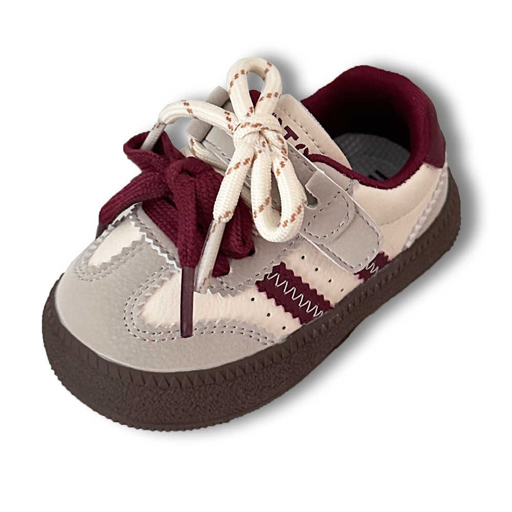 Athletic Outdoor Baby shoes girls board shoes spring and autumn new styles boys Velcro sports shoes soft soled walking shoes for children aged 1-2Y250