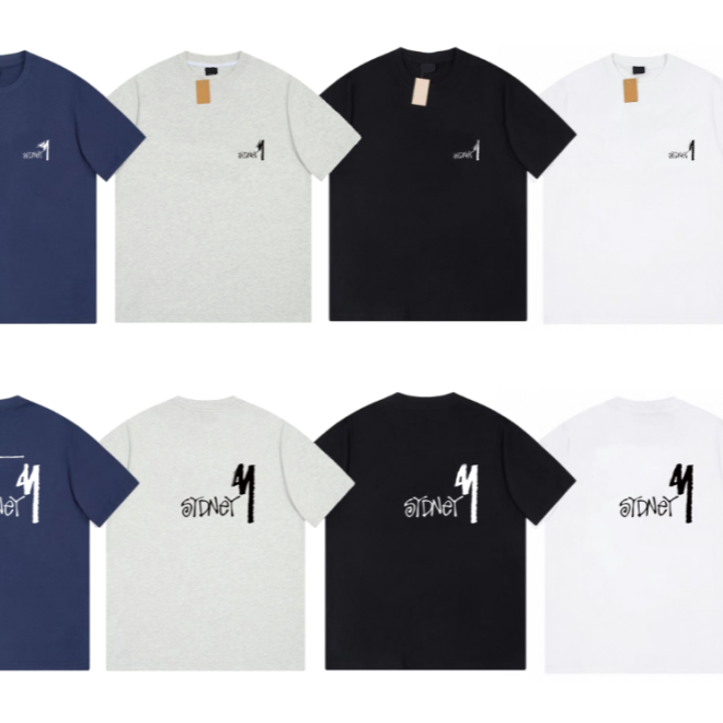 Men's casual and fashionable streetwear design T-shirt with letter printing, women's trendy and luxurious summer round neck short sleeved outdoor top