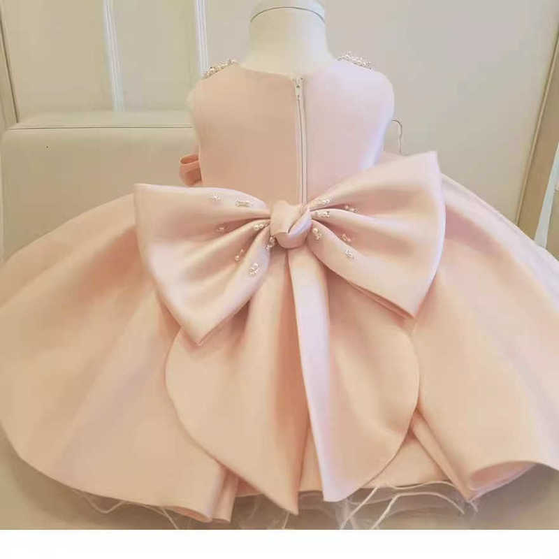 Girl's Dresses Girl's First Year Dress Princess Dress White Children's Wedding Dress First Year Evening Dress Baby Pomfret Dress