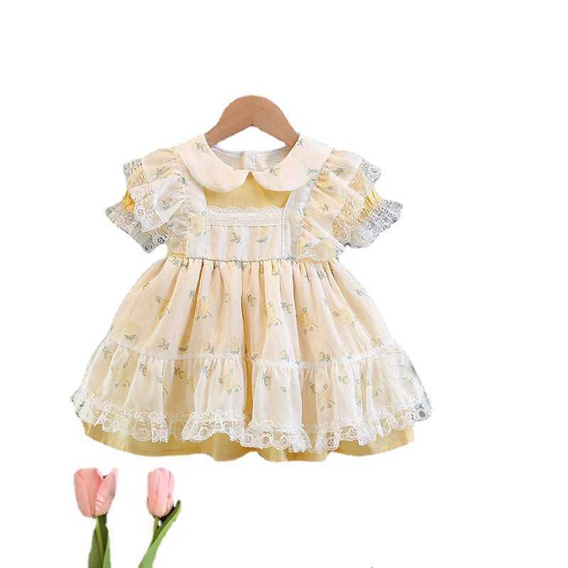Girl's Dresses Girl Lolita summer foreign style children's princess dress girl baby lace fluffy mesh dress summer dress