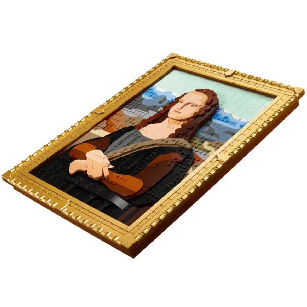 2024 New Art Mona Lisa Building Blocks World Famous Painting 3D Model Assemble B Toys Christmas Gift He Decor Adt Gifts Y250315