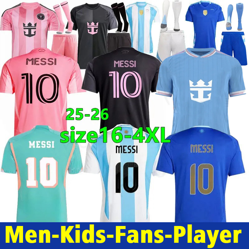 kids football kits 24 25 MESSIS Soccer Jerseys 2025 2026 baby Boys' and Girls' football shirts for Kids Football Youth Jerseys 3 Piece
