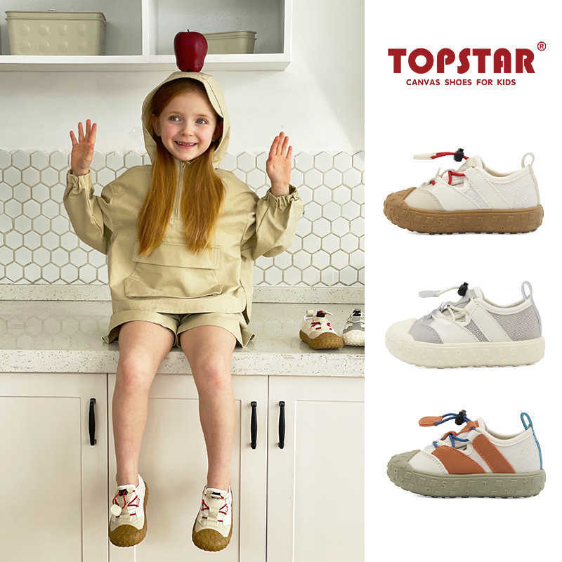 Athletic Outdoor TOPSTAR childrens sports spring and summer new items boys hiking girls soft soled casual baby mesh shoes 1-6Y C260130