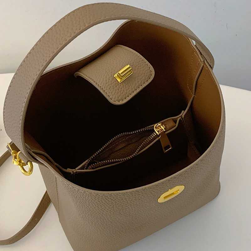 Womens cross bag womens bucket bag large capacity single shoulder fully matched handbag Y250315