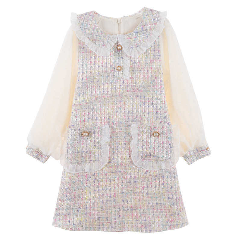 Girl's Dresses Children's clothing, girls' spring dress, 2024 new style, girls' small fragrant style princess dress, big children&