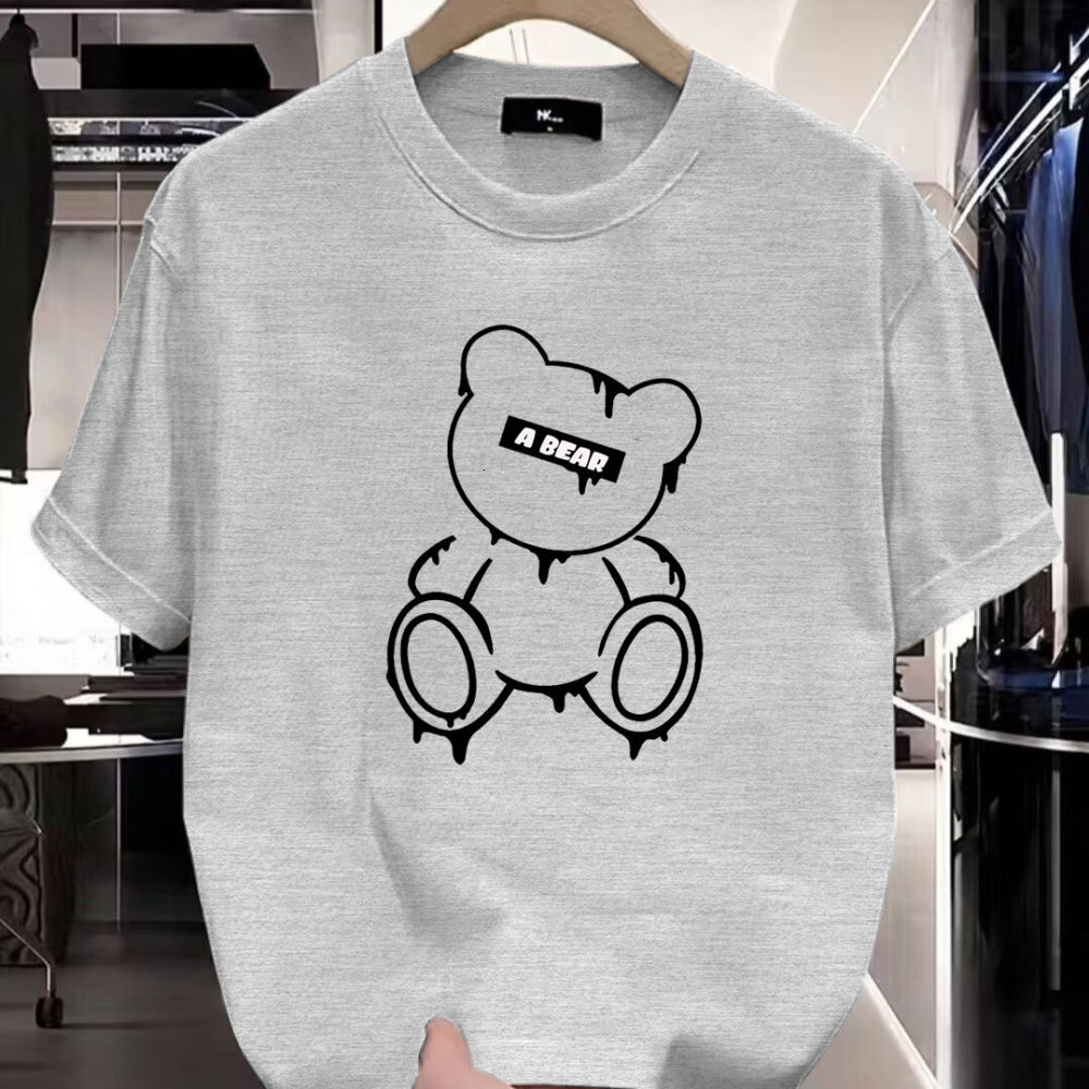 Men's Round Neck Breathable Short Sleeved Sports T-shirt Designer Modern T-shirt Casual Trend Outfit White Multi-color Optional Women's Summ