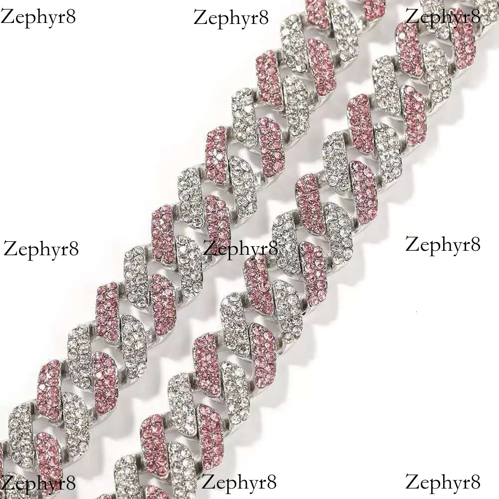 New Cuban chain alloy full dia 13MM hip-hop rap men's cool necklace jewelry