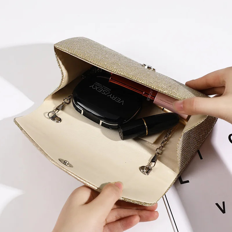 Womens Square Pleated Envelope Evening Clutch Purse Fashion Wedding Party Dinner Handbag Bag 250311