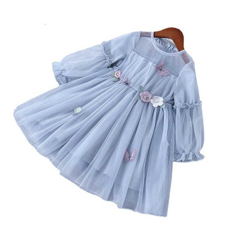 Girl's Dresses Spring children's mesh dress princess skirt long sleeved yarn skirt girl super fairy lady fluffy skirt