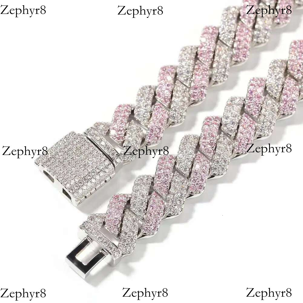 Hip Hop Cuban Stick Men's All-match 13mm Zircon Inlaid Fashion Personality Gold-plated Necklace Jewelry