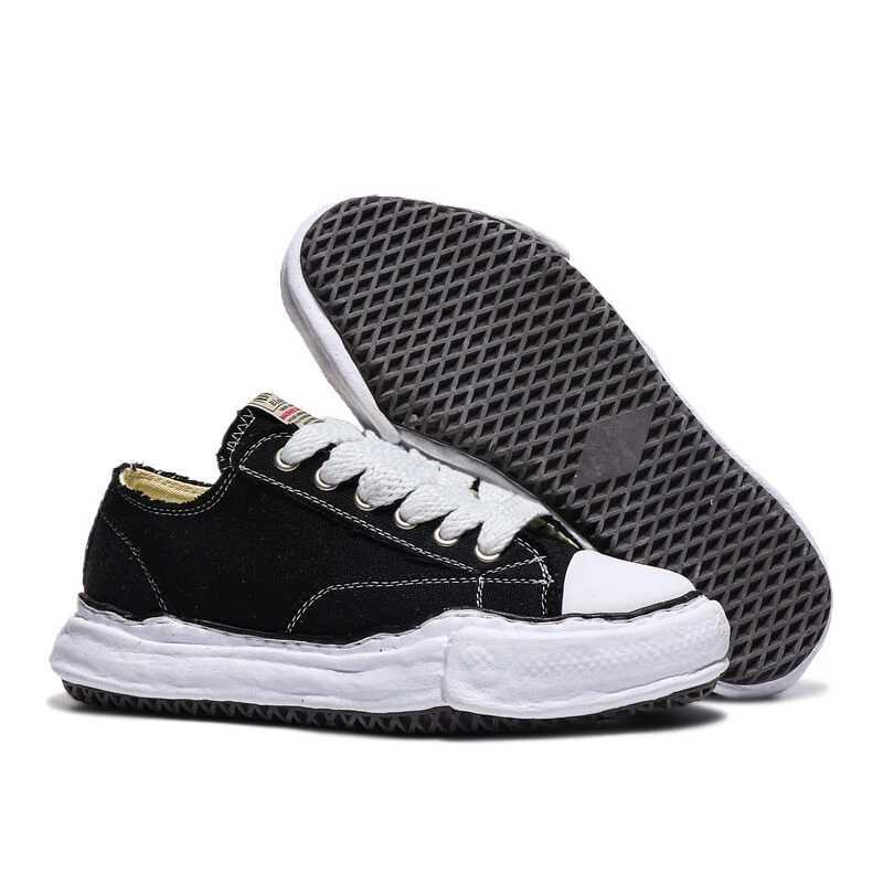 Full matching small shoes with thick soles - high and high Japanese canvas outdoor casual sports shoes Y250315