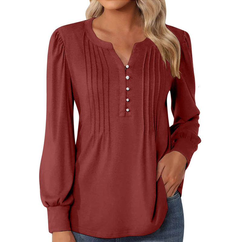 2024 New Pleated Elegant Loose Fit Women's Top T-Shirt