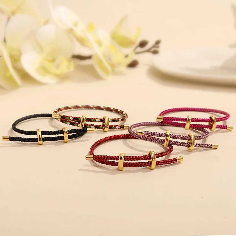High quality womens rope bracelets colorful handmade DIY mens bracelets adjustable rope bracelets jewelry wholesaleXJ250315