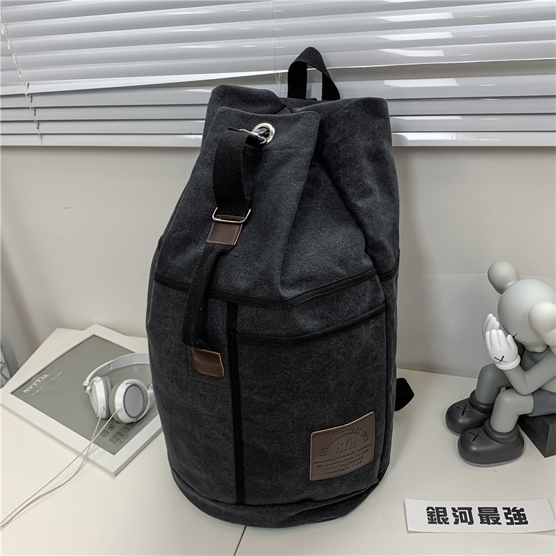 Fashionable designer bag, large capacity men's and women's outdoor travel sports water tank backpack, trendy canvas backpack
