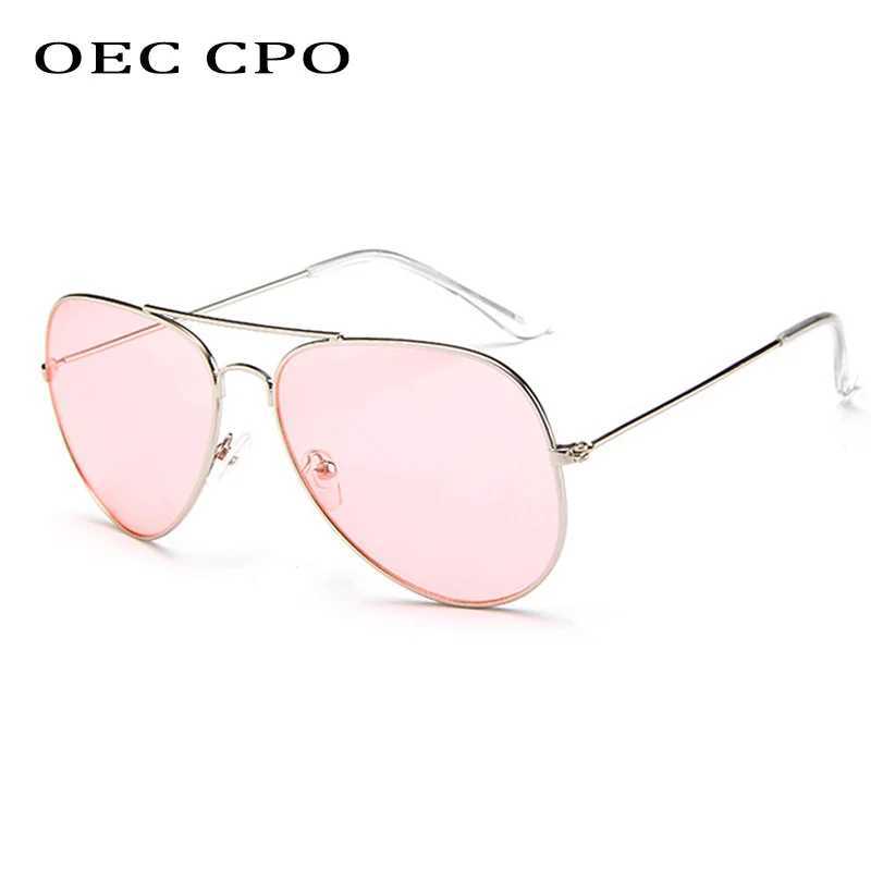Fashion Clear Color Pilot Sunglasses Women Men Brand Designer Pink Blue Lens Sun Glasses Men Women Outdoor Glasses O644 W250315