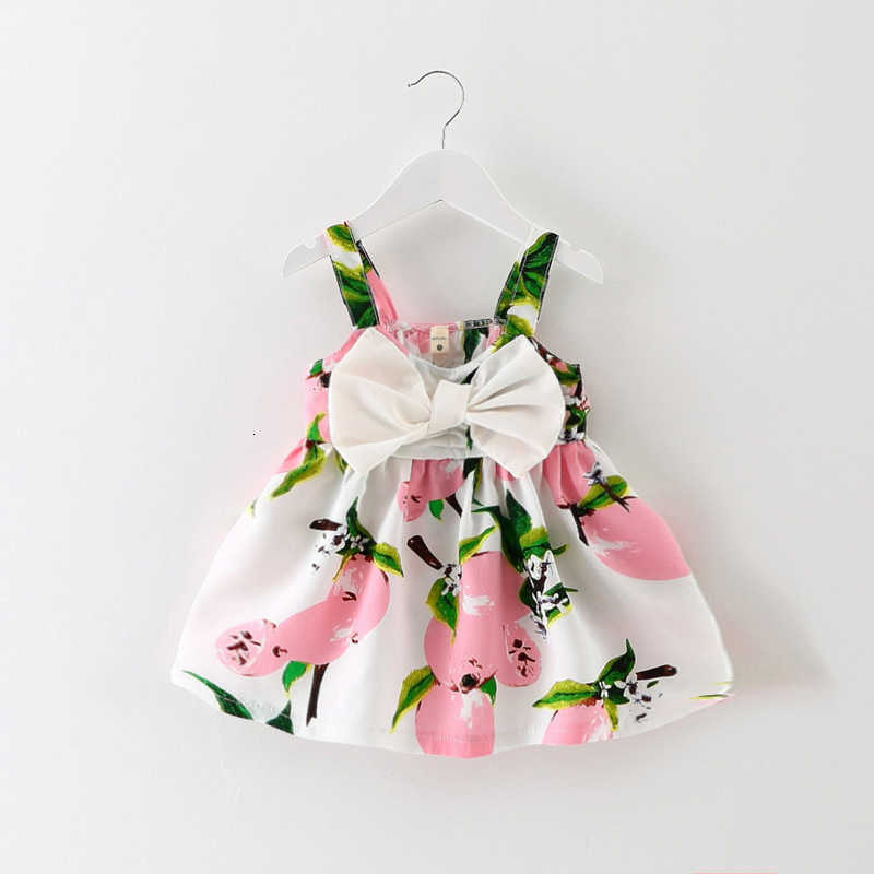 Girl's Dresses Girls' princess dress, camisole children's dress, lemon Korean version dress