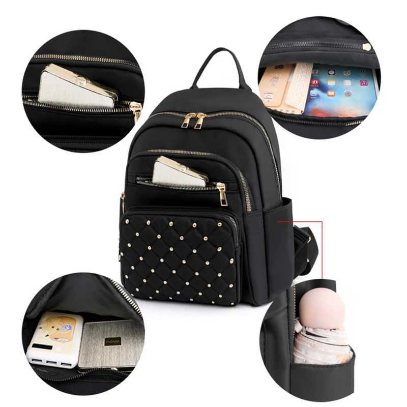 New Arrival Fashion Bagpack Women High Quality Nylon Backpacks Female Big Travel Back Bag Large School Bags for Teenage Girls Shoulder Bag T250315
