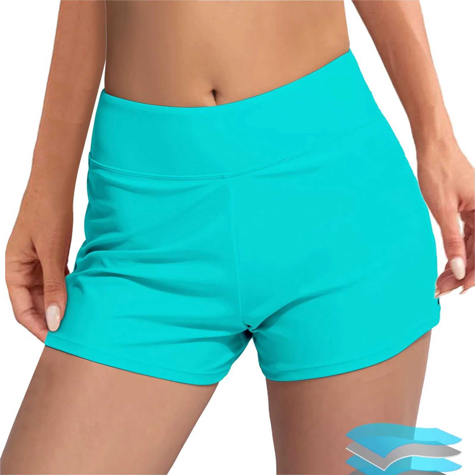 Womens swimsuit shorts mens Akproof swimsuit shorts wide waistband swimsuit bikini bottom womens swimsuitXJ250315