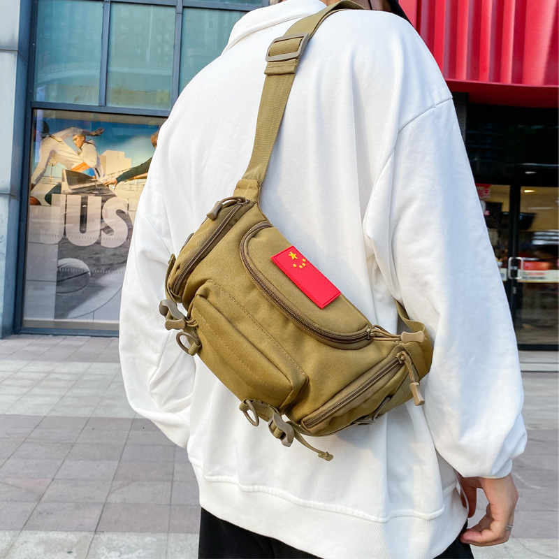 Tactical waist outdoor military fan large capacity and women's cycling casual men's one shoulder crossbody bag, sports road sub bag