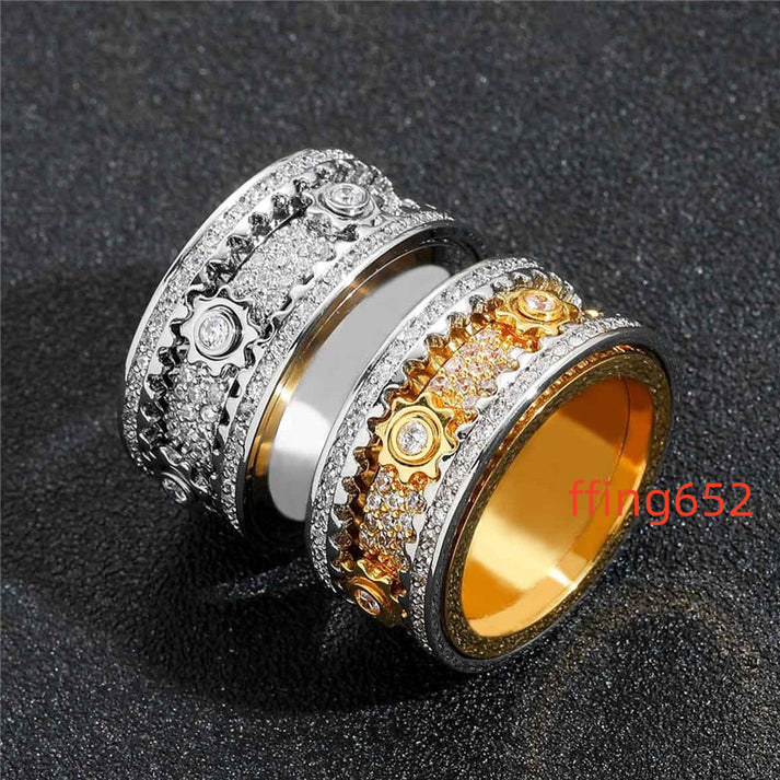 Export Quality Fine Jewellery 14K Gold Hip Hop Original Moissanite Ring Available at Wholesale Price From India