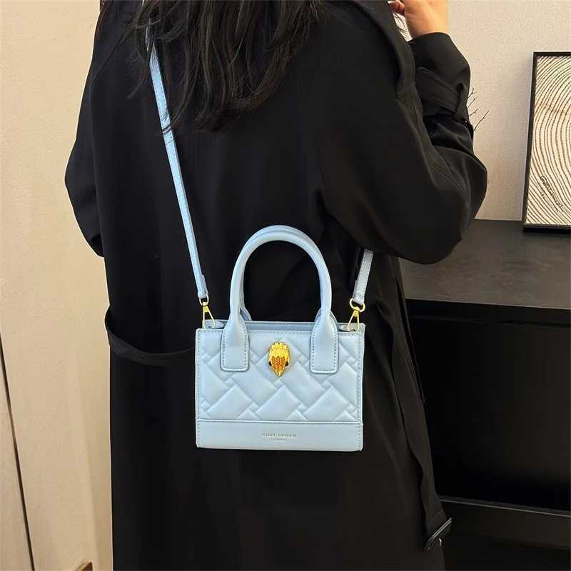 Luxury commuting leather - stylish cross body wallet with letters retro minimalist casual shopper handbag Y250315