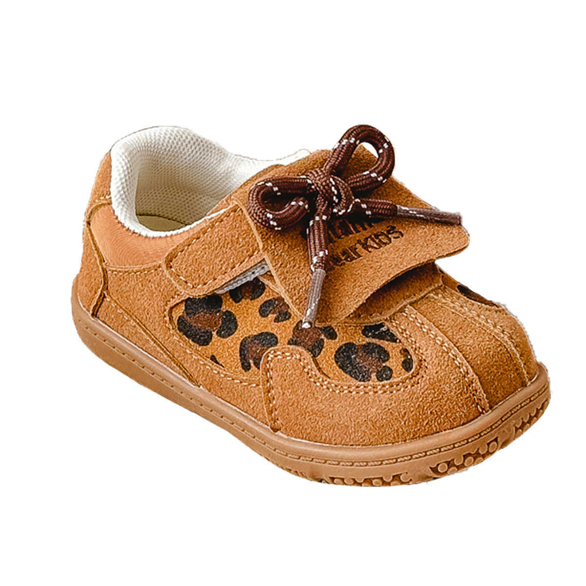 Athletic Outdoor Baby Leopard Pattern Board Shoes 2025 Spring Edition Childrens Casual Shoes for Boys and Girls 13 Years Old Single Shoes Baby Soft Bo