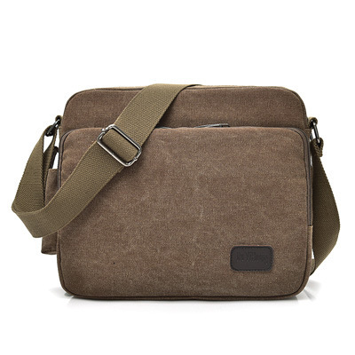 Fashionable and trendy canvas backpack multifunctional single men's leisure large capacity crossbody, multi compartment shoulder designer