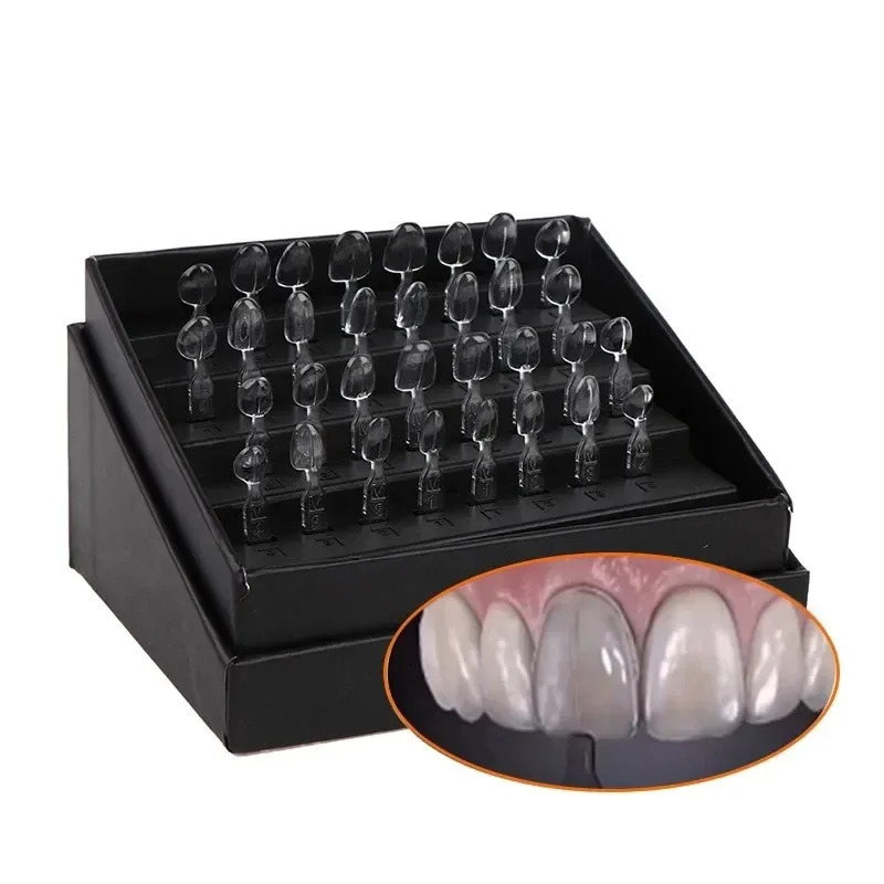 32pcs/set Dental Mould Kit For Composite Resin Veneers Light Cure Filling Anterior Front Teeth Tooth Whitening Dental Lab Tools 250314