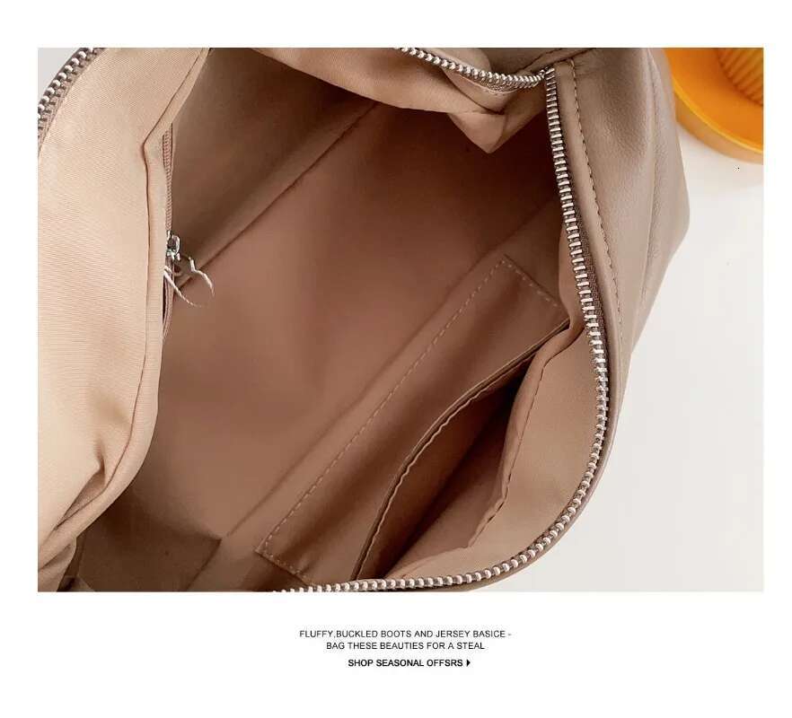 Pleated Crossbody Dumpg Genuine Leather Wide Shoulder Strap Cloud Underarm Package Hobos Bag For Women