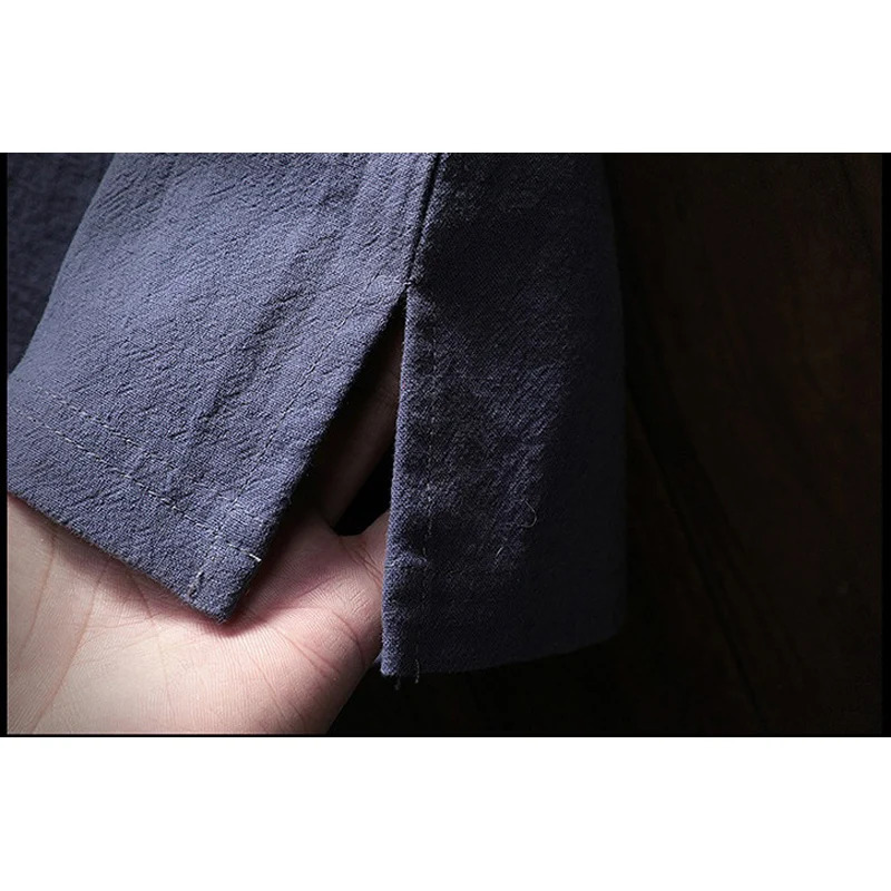Summer T-Shirt Men Short Sleeve Loose Breathable Cotton Linen T Shirt Male Fashion Solid Color V-Neck Tees 9XL 250314