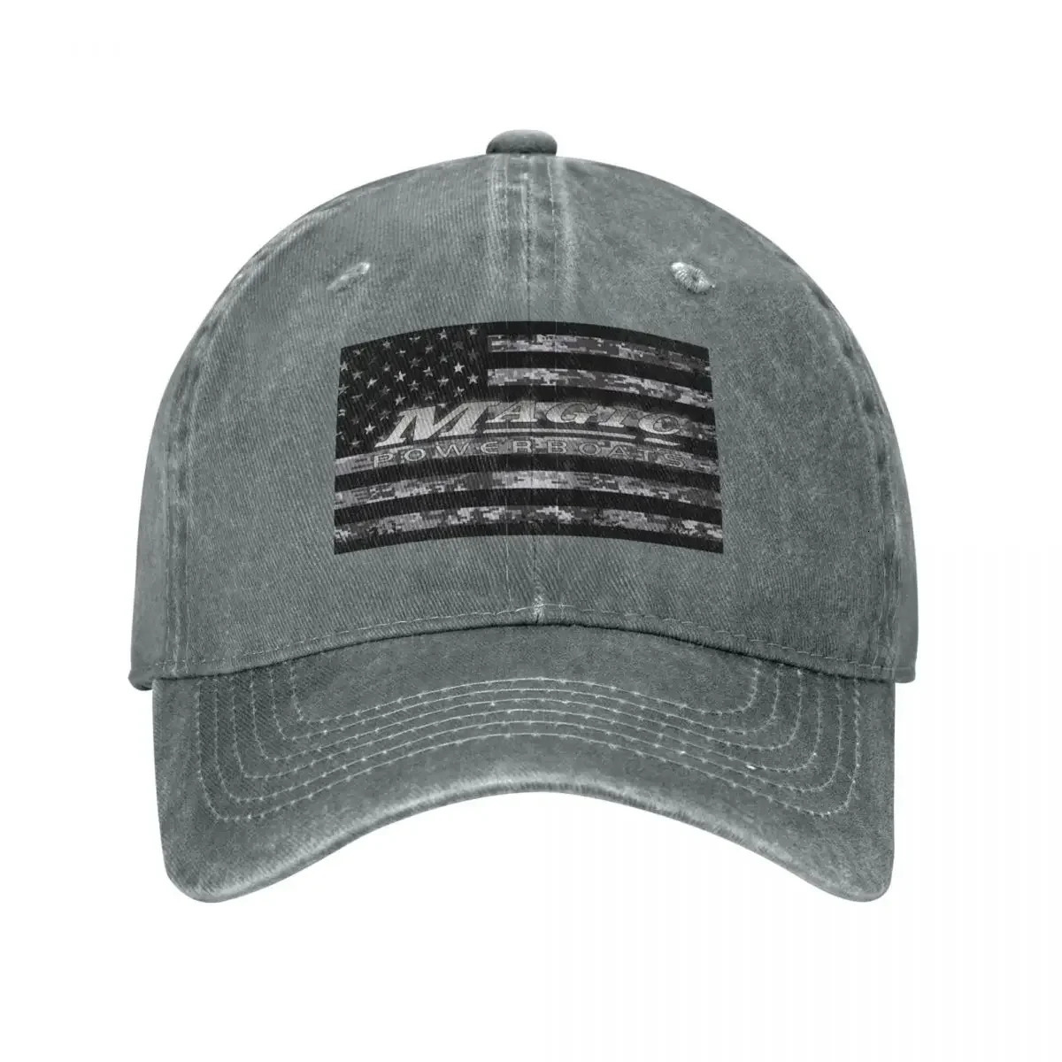 Magic Digital Camo Grunge American Flag Baseball Hat Sports Hat Hat Mens Big Hat Rave Hat 250314
