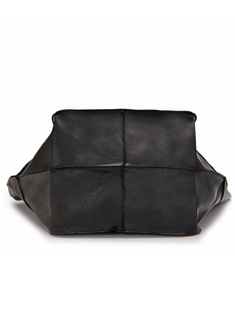 Womens handbag large capacity work PU leather bucket wallet backpack homeless shoulder bag 250311