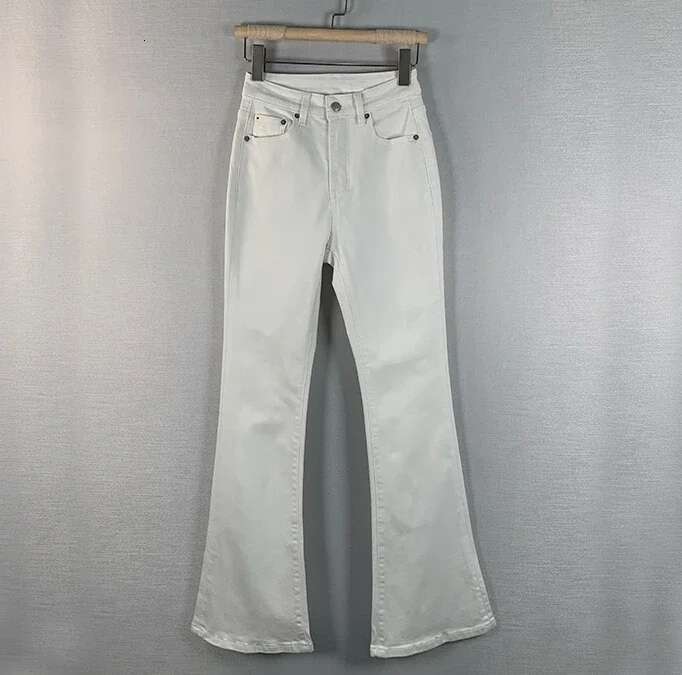 Women's Summer New White Slim Long Elegant Ladies Jeans
