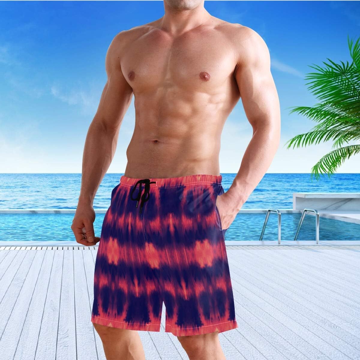 Stylish Mens Swim Trunks Quick Dry Beachwear Sports Swim Board Shorts Holiday Party Bathing Suits cool