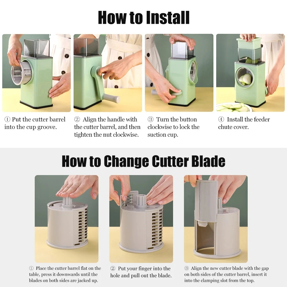 Stainless steel multifunctional vegetable cutter household vegetable cutter potato shredder kitchen slicer shredder