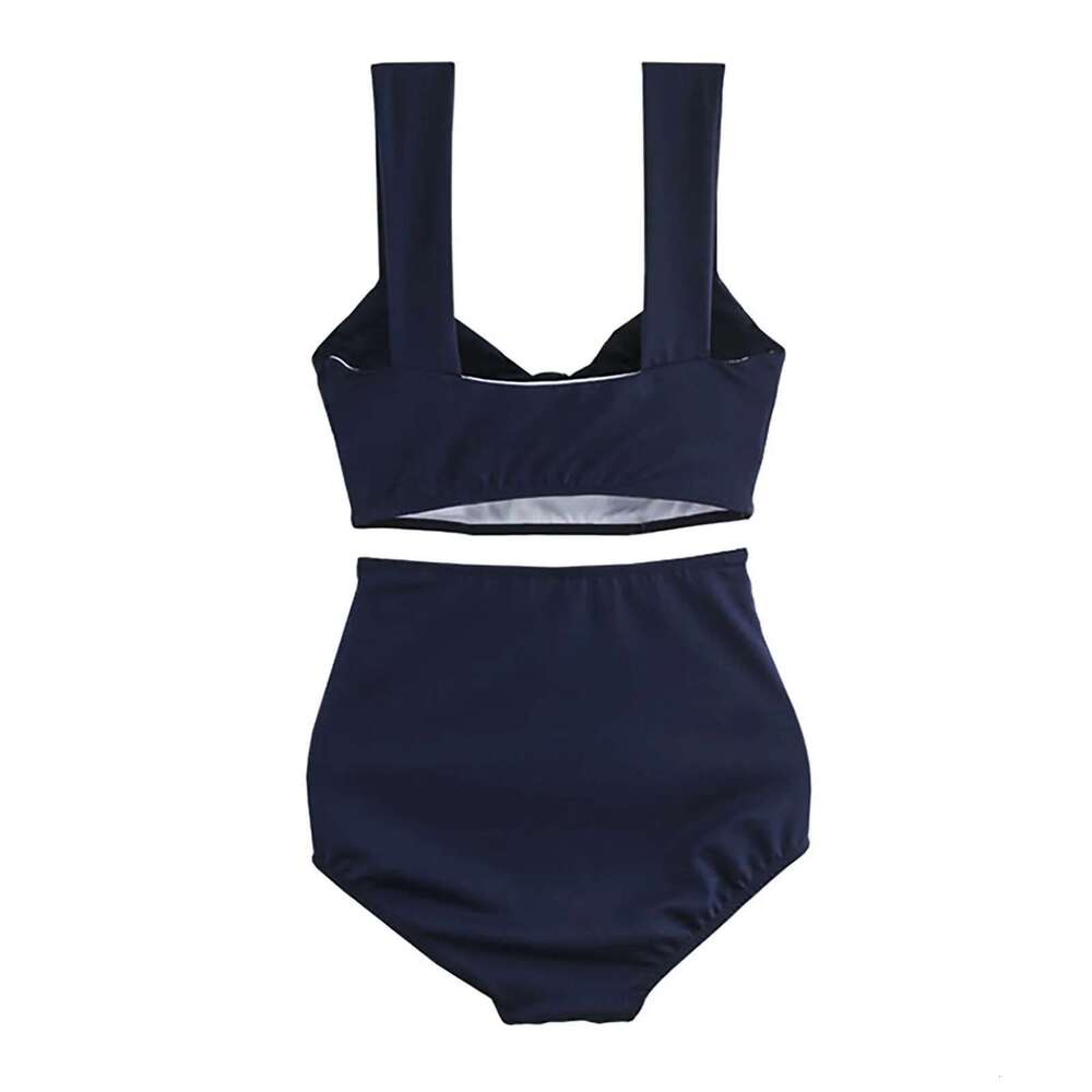 Swimwear women's high waisted bikini tie off swimsuit two-piece lace up swimsuit Ropa de Praia swimsuit