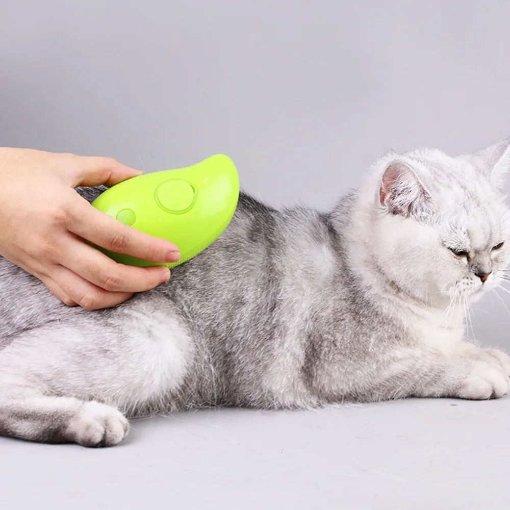 Cat and dog steam brush Steam Electric spray for pet massage beauty tool Shedding 3 in 1 electric comb y250312