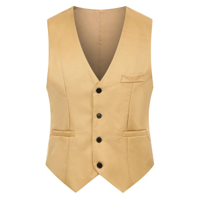 M-5XL Mens Suit Vest Summer Slim Fit Waist Solid Tank Top Business Leisure Party Bar Banquet Dress 250310