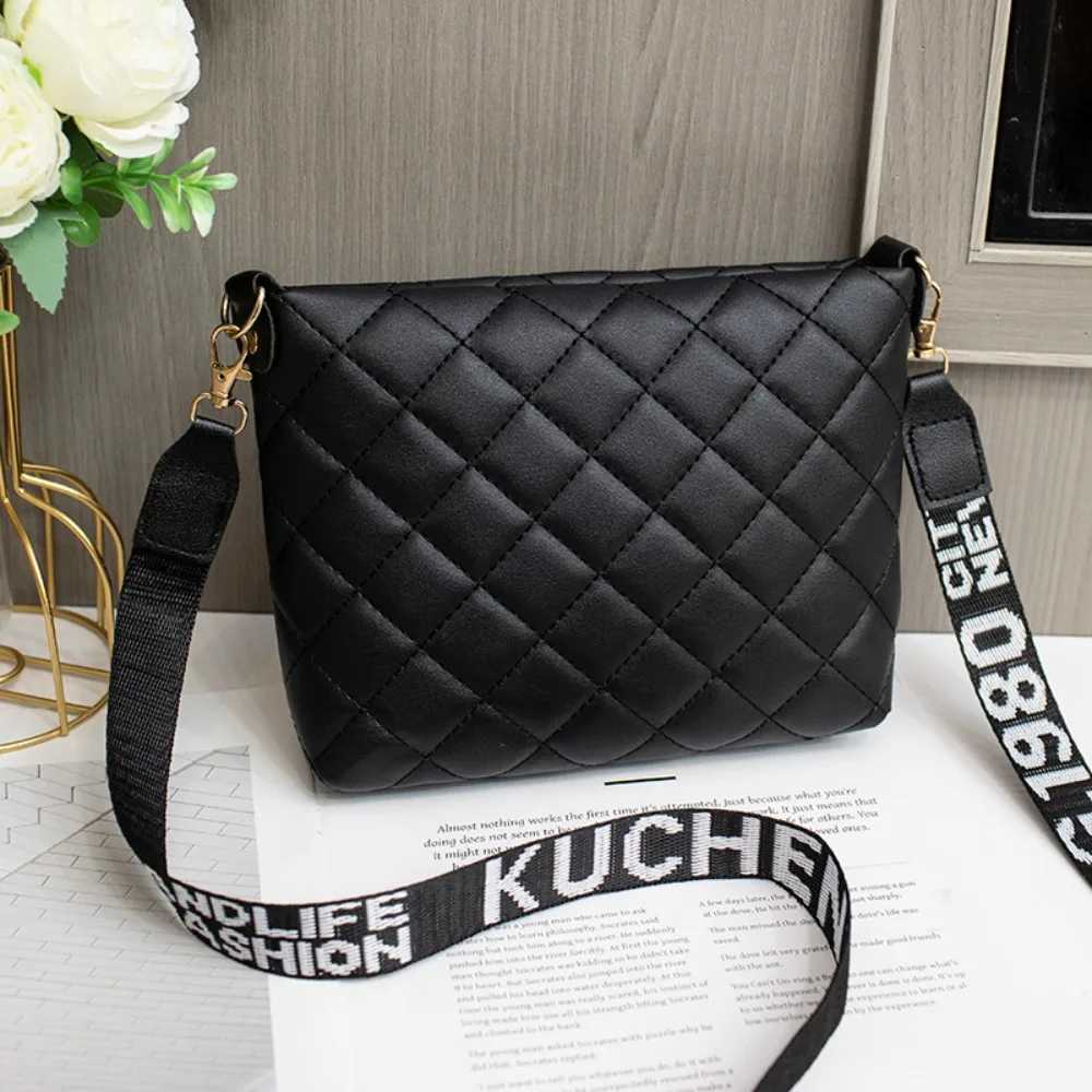 Womens messenger bag trend Lingge embroidered womens shoulder bag fashion chain womens ten font wallet Y250315