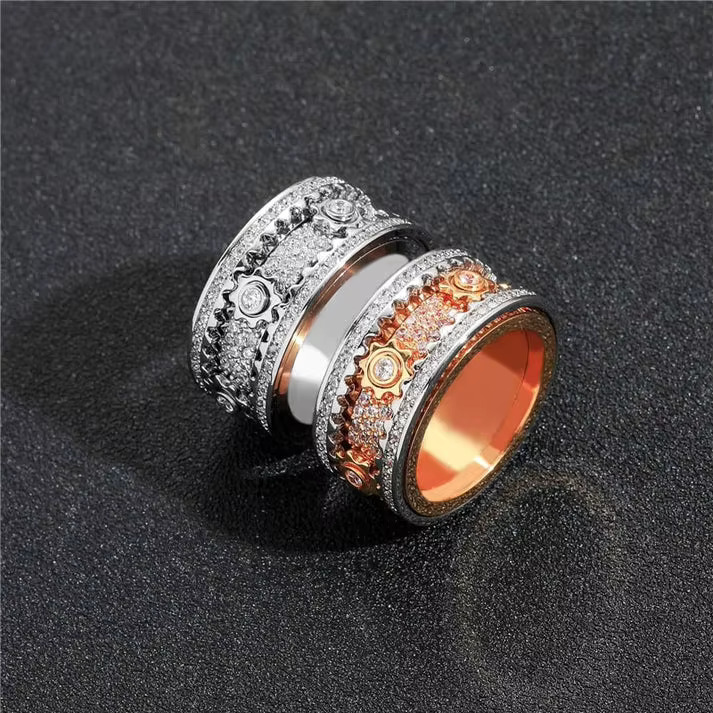 Export Quality Fine Jewellery 14K Gold Hip Hop Original Moissanite Ring Available at Wholesale Price From India