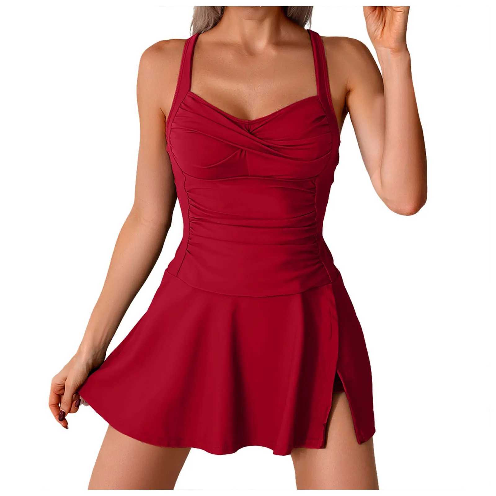 Sexy Two Piece swimsuit womens swimsuit Dr With Swim Shorts Biquinis Summer Bathing Suit beach vacation bikini set TankiniXJ250315