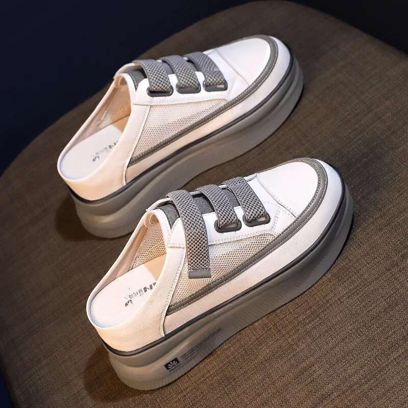 2025 New Women's Half Slippers Thick Bottom Women's Comfortable Slippers Sports Shoes Designer Fashion Mule Women's Outdoor Hiking Sand
