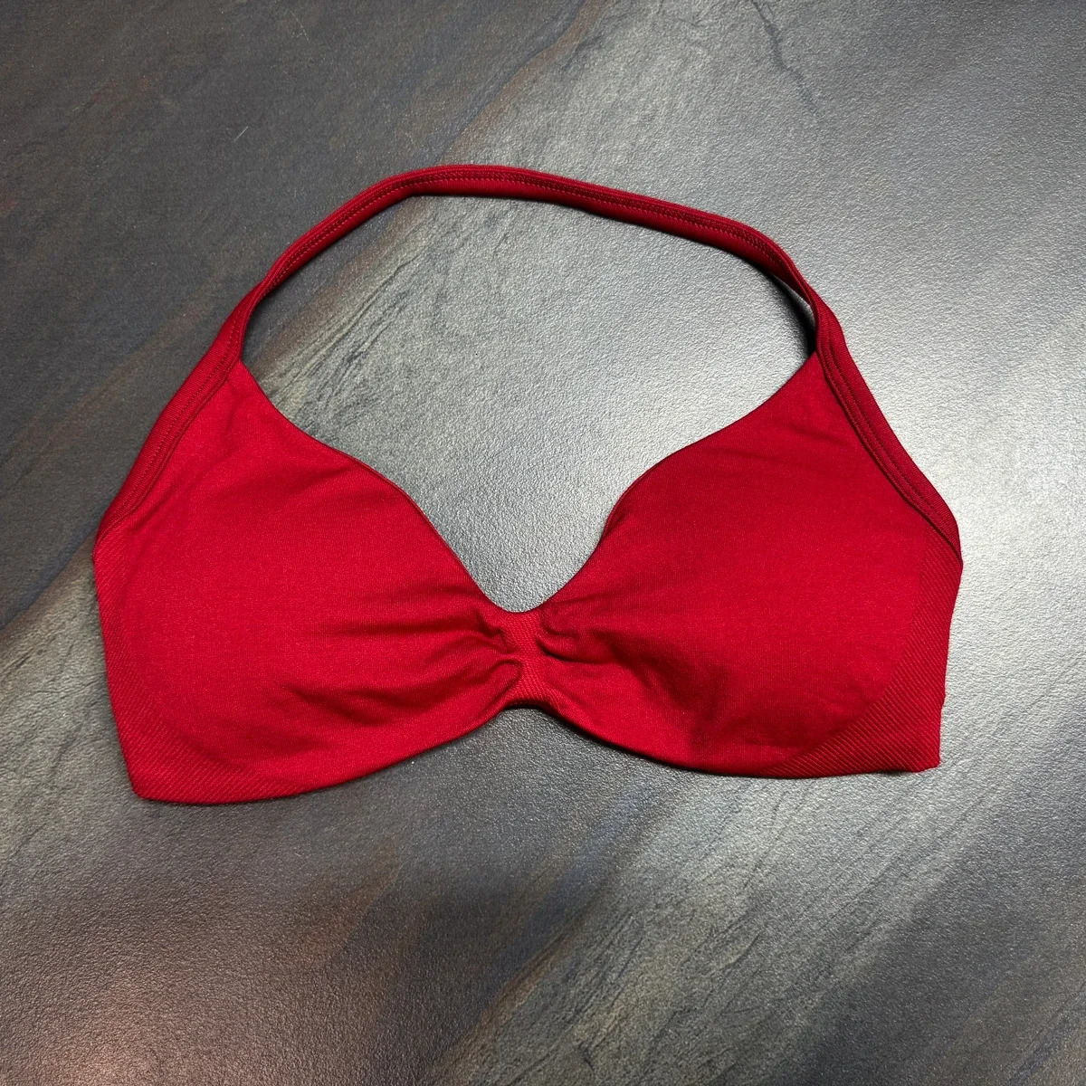 Impact Strappy Bra for Women Open Back Halter Sports Light Support Gym Crop Top Seamless Workout Yoga Padded Bras 250314