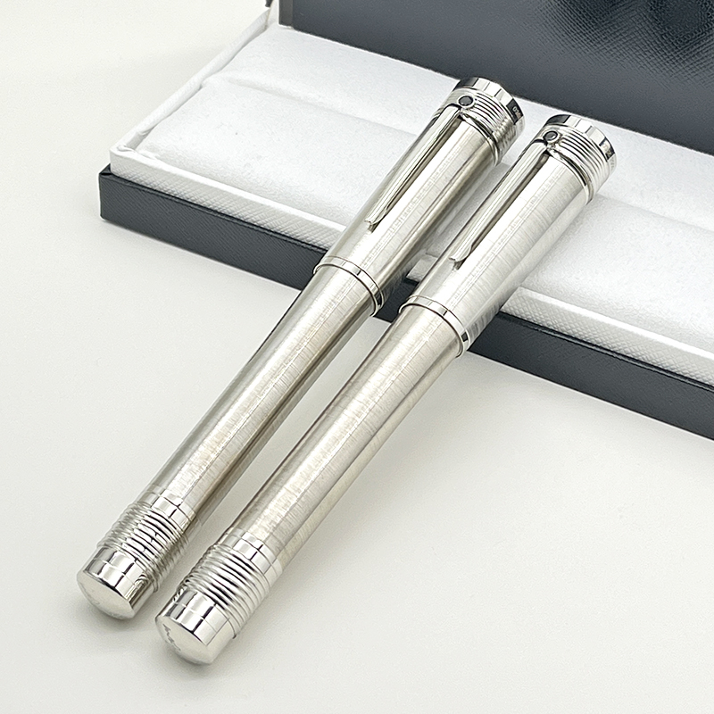 MONT Limited Edition Mahatma Gandhi Collected Fountain Pen Heavy Titanium Metal Office School Writing Rollerball Pen With Serial Number